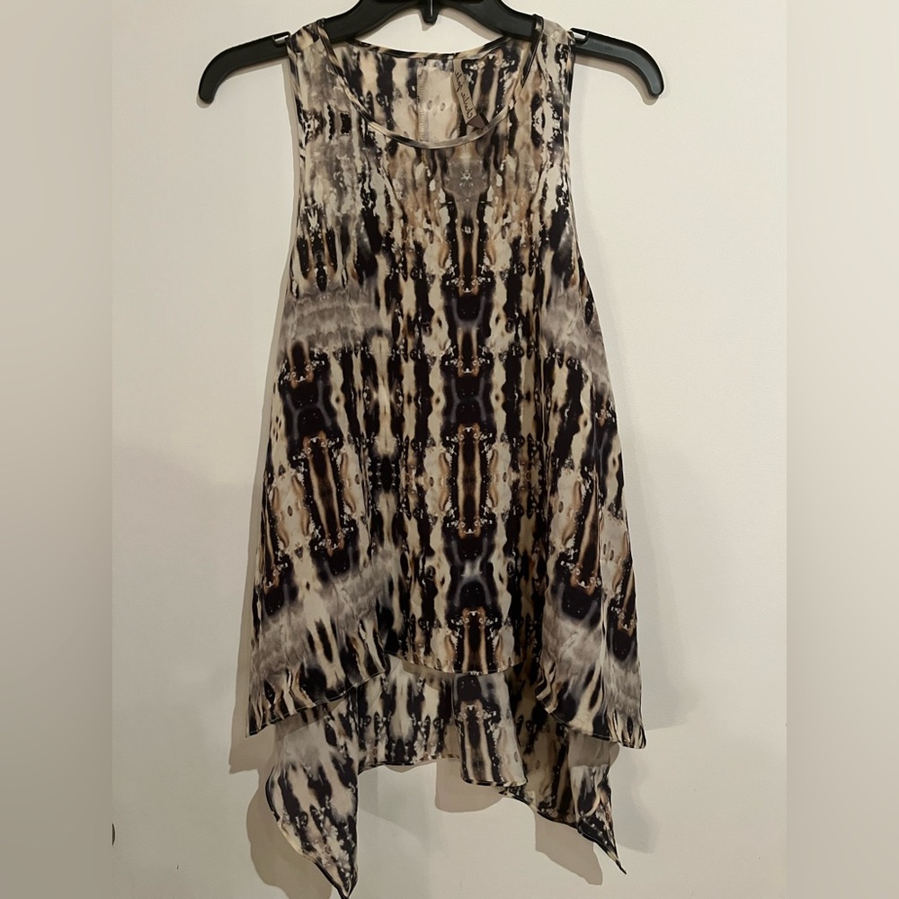 Charlie Jade silk watercolor print tank